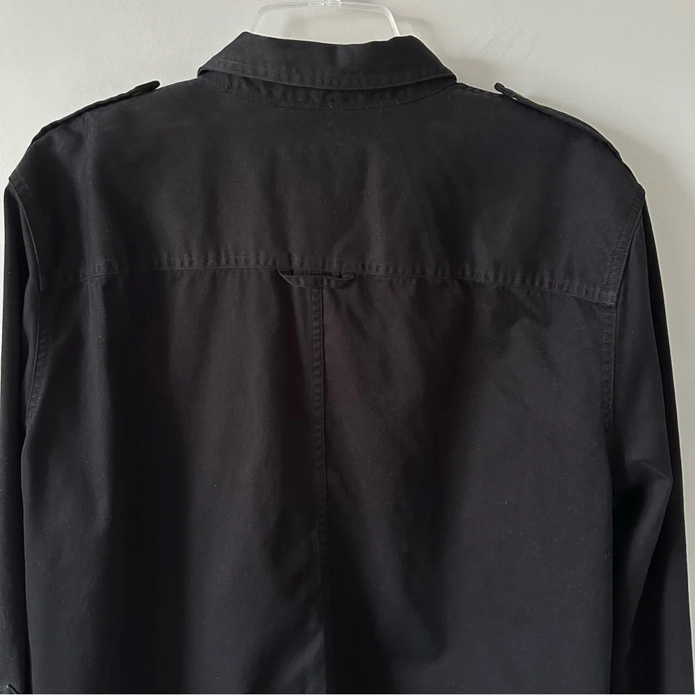 Ralph Lauren Safari Outfitters Black Snap Button Up Shirt Women's 2X Vintage - Picture 11 of 15